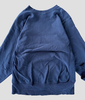 -Champion- Vintage 90s L NAVY SAILING Reverse Weave Sweat made in USA