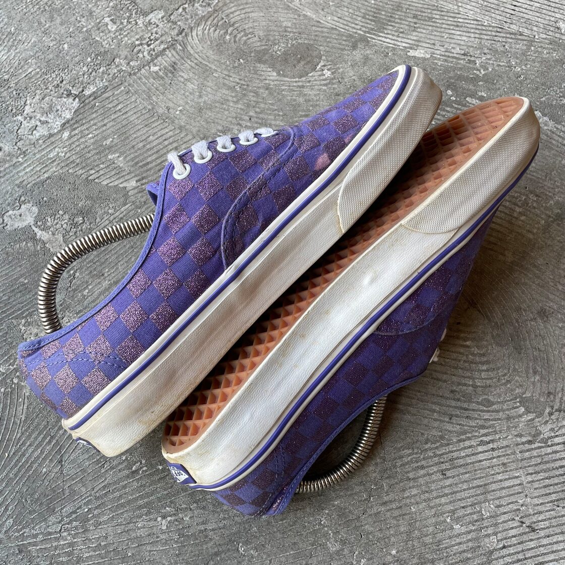 VANS メンズ スニーカー ラメ チェッカーフラッグ(パープル) | PAY ID