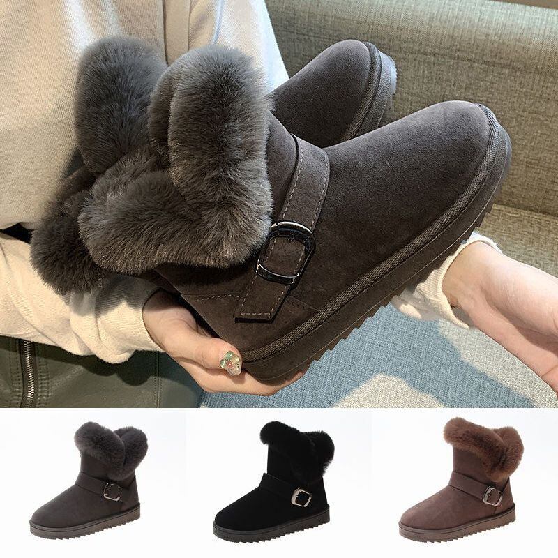 ムートンブーツ ベルト バックル 23.0〜25.0cm 韓国ファッション