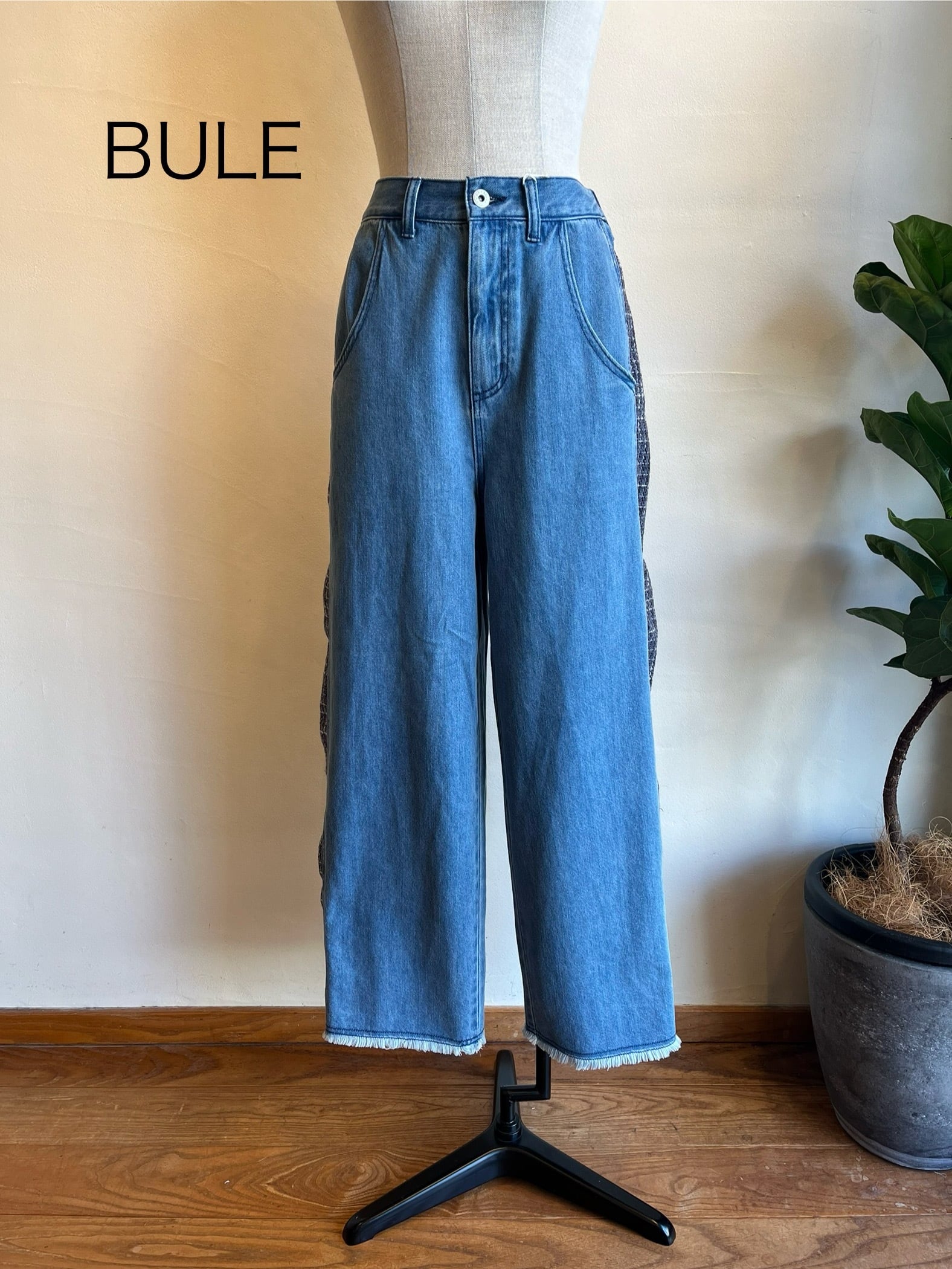 CYAN TOKYO / ツイードコンビワイドデニム | anouk