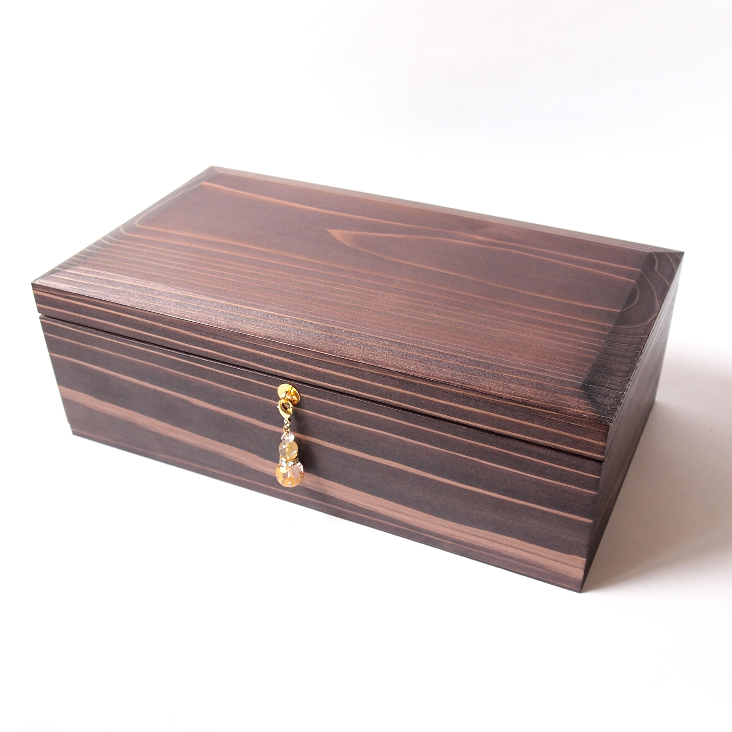 木箱 手彫り 龍模様 収納箱