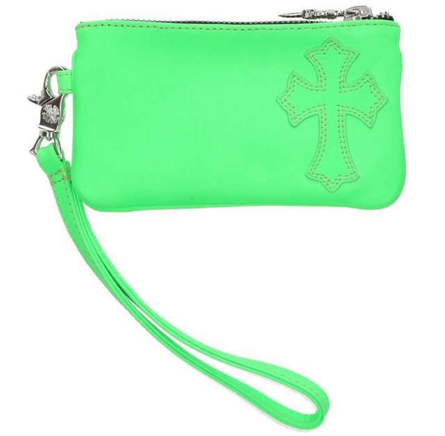 CHROME HEARTS クロムハーツ チェンジパース ストラップ付 クロスパッチ ダガー レザー コインケース