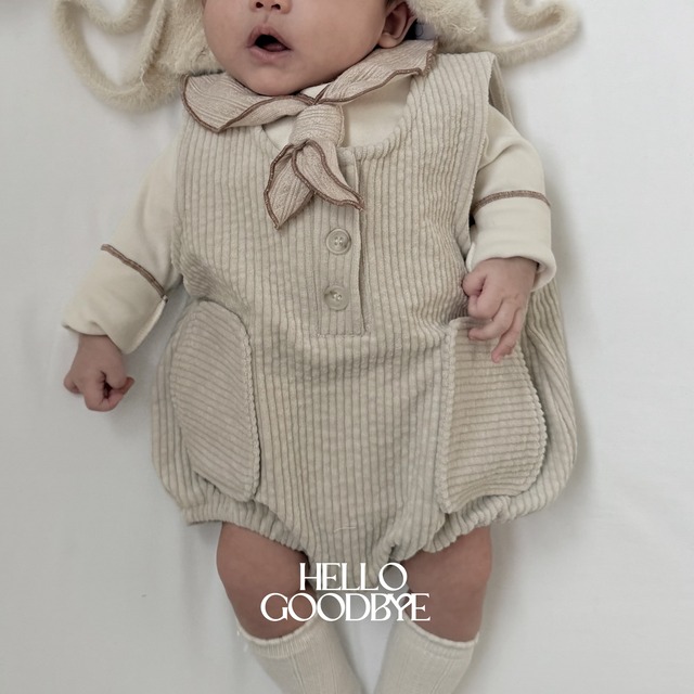 即納♡ 6-12m Pocky Overall Romper  / anggo