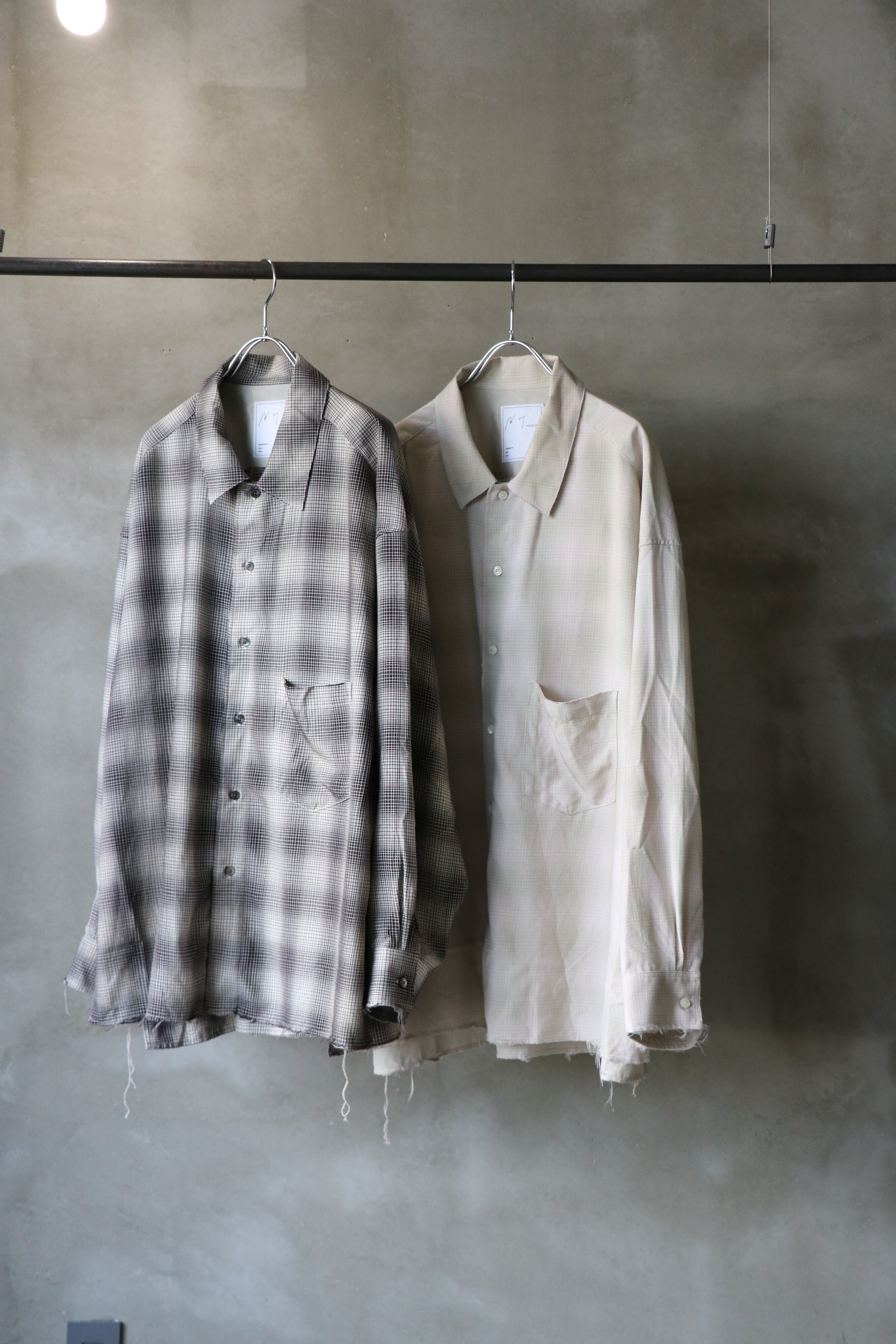 Ancellm - OMBRECHECK SHIRT - / ANC-SH61-A / アンセルム オンブレ 