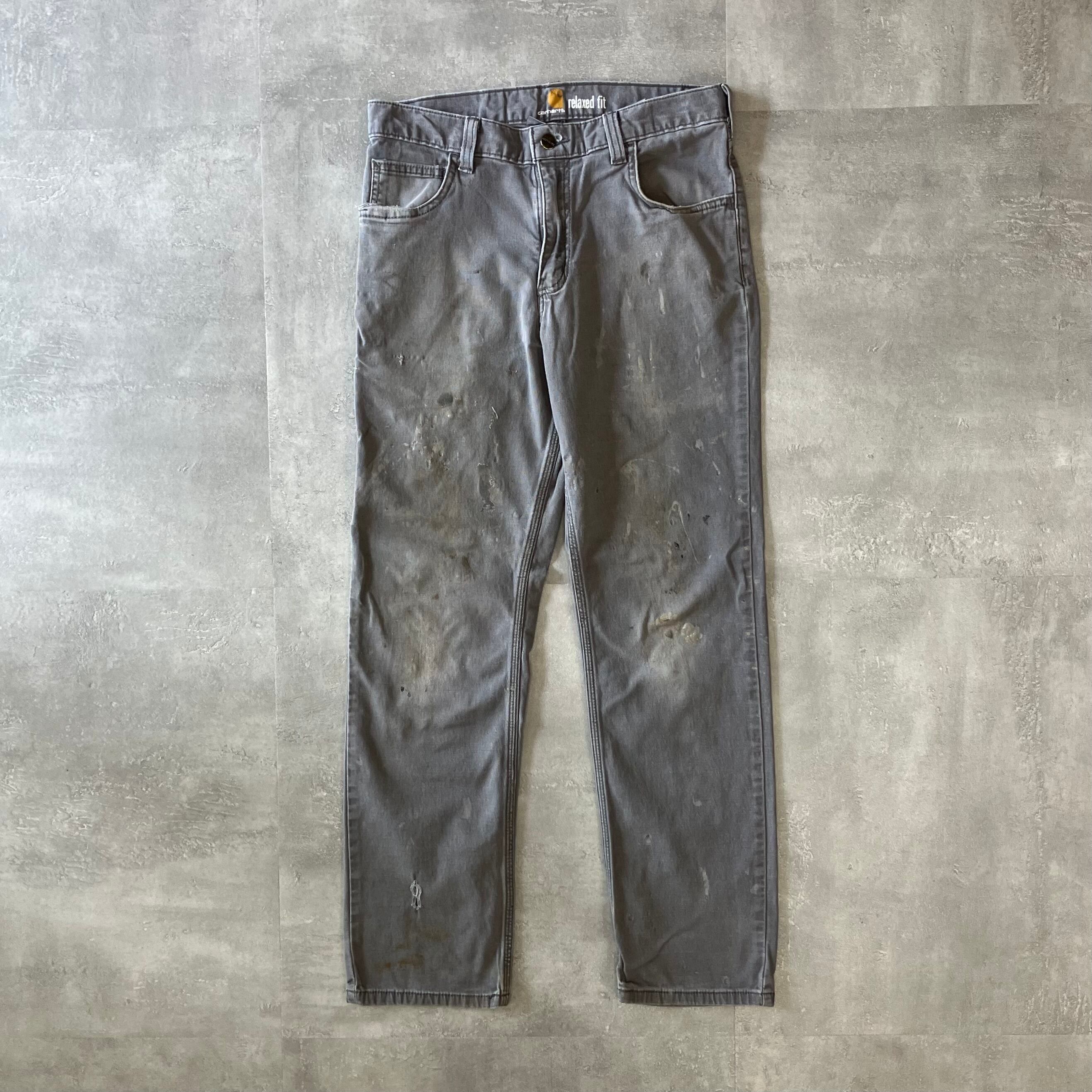 《実寸w31l28》Carhartt カーハート ワークパンツ ペイントダメージ No.2824