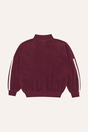 the campamento/Burgundy Color Block Sweatshirt
