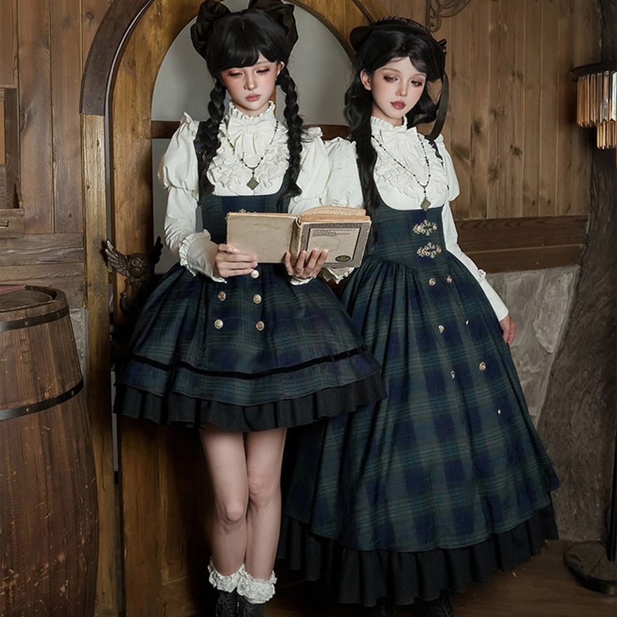 クラロリ 5点セット 英国風 ジャンパースカート ミニスカ ショート