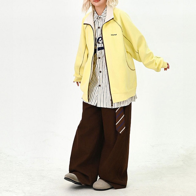 シームラインジップブルゾン 2col   R01532