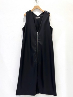 Vネックレザージャンスカ