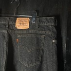 90s USA製　Levi’s 550先染めブラック　W42 極太　ワンウォッシュ　ミントコンディション
