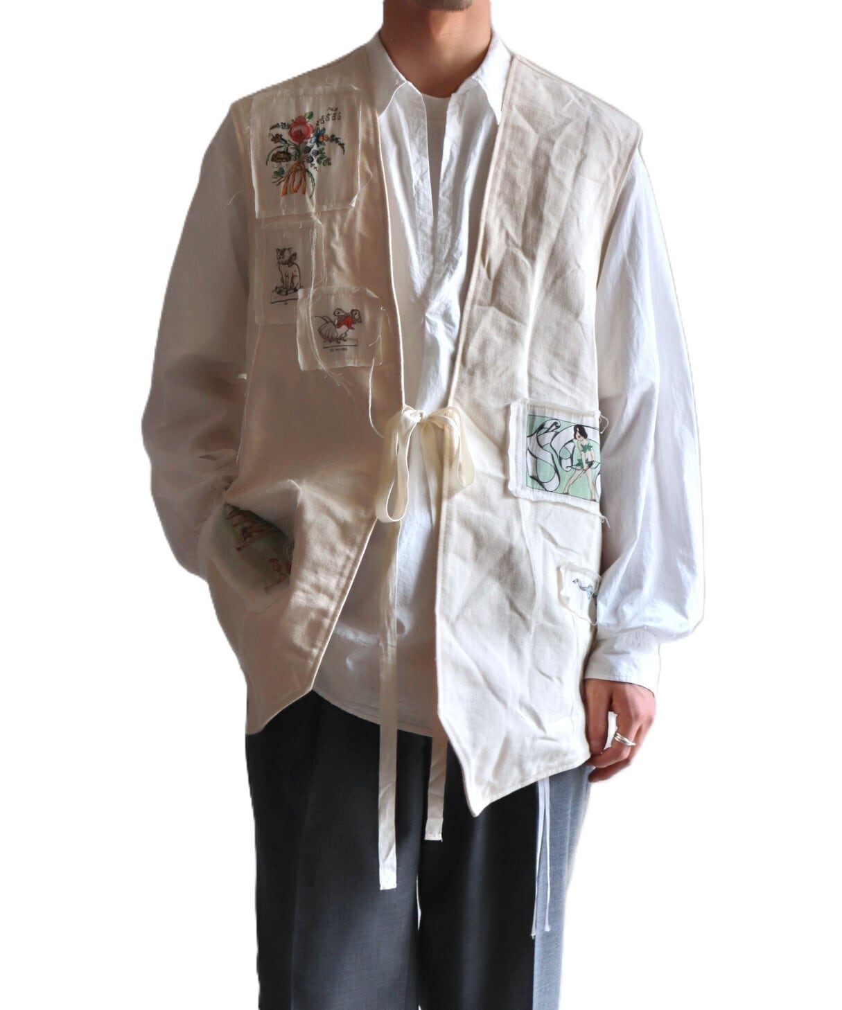 25ss　未使用　HUMAN MADE REVERSIBLE BLOUSON 白 Midorikawa / MID25SS-JK03 DENIM JACKET (IVORY) | AfterSchool