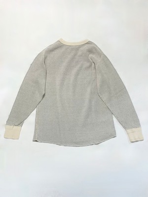 LOOP&WEFT・DOUBLE FACE HEX HONEYCOMB CREWNECK THRMAL・ヴィンテージアイボリー