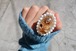 retro ring【flower brown】