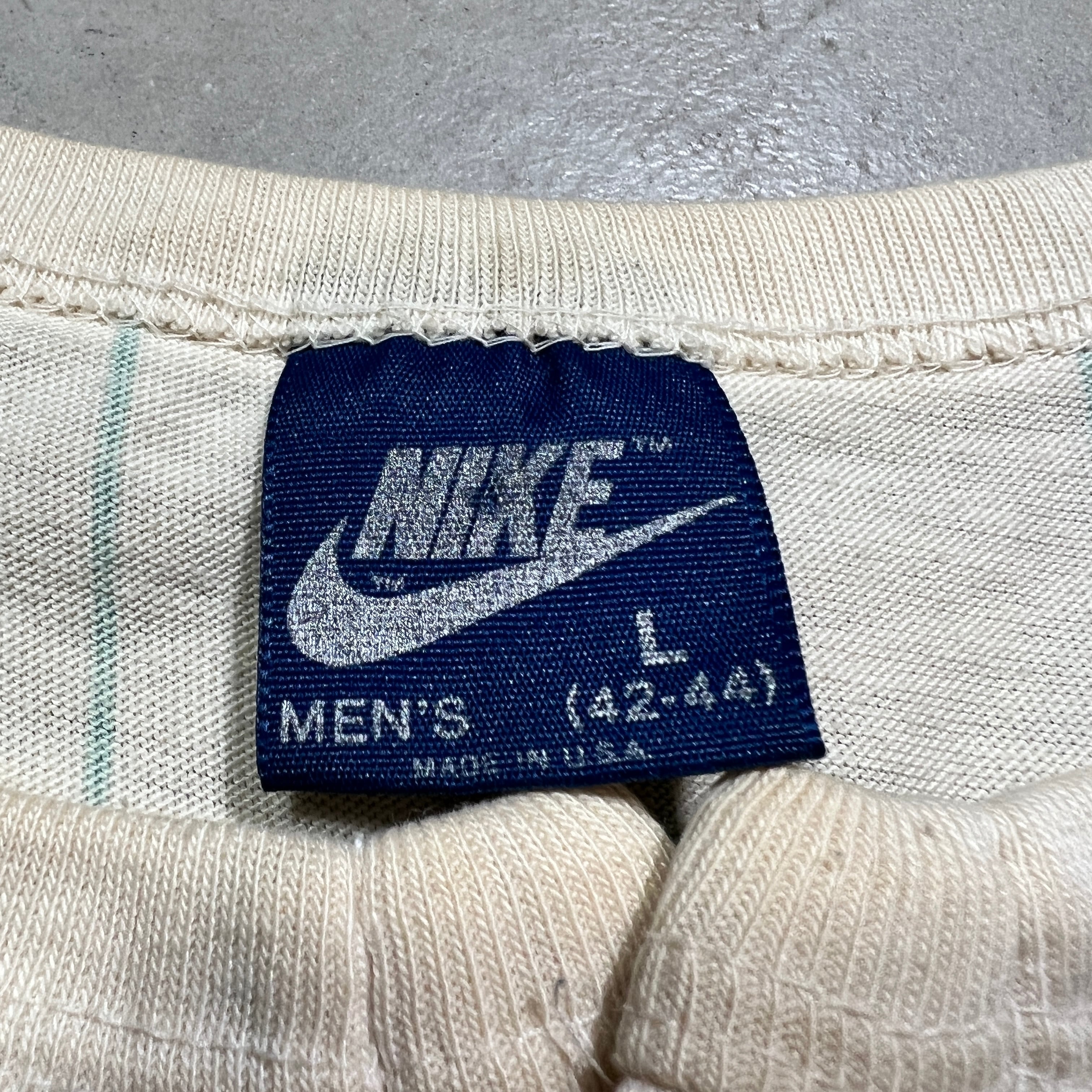 希少 オレンジタグ ナイキ NIKE 70s ヴィンテージ 7分袖Tシャツ