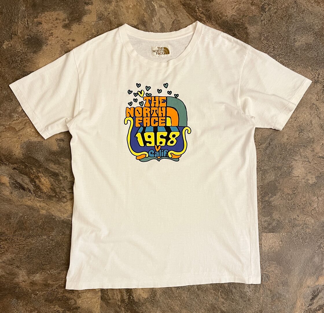 茶タグ 復刻 THE NORTH FACE ノースフェイス ロゴプリントTシャツ | PAY ID