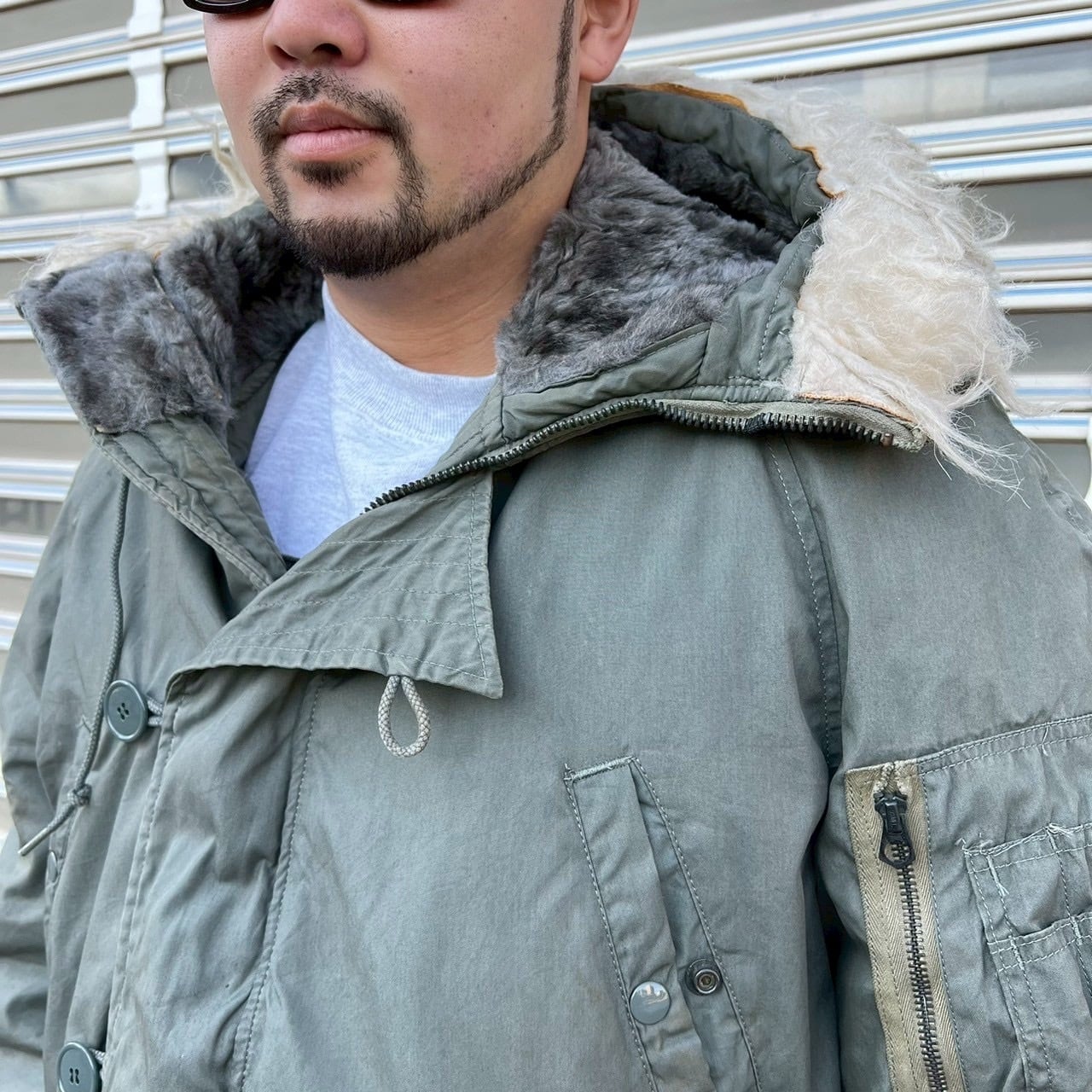 70s 米軍実物 USAF N-3B パーカー フライトジャケット ヴィンテージ