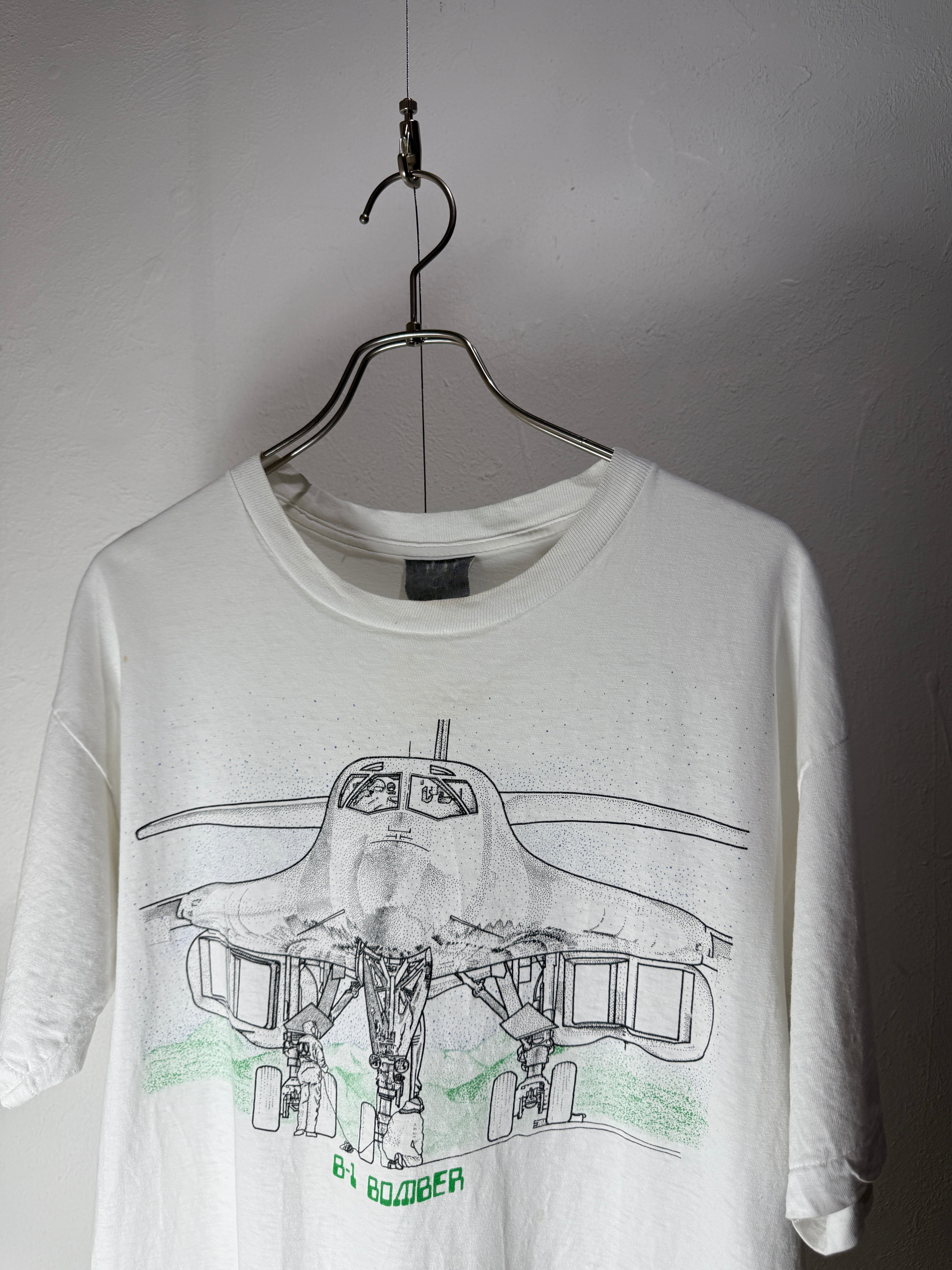 90’s USA “B-1 Bomber” Technical Illustration T-shirt