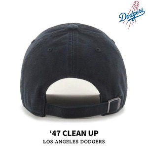 ’47 Brand 「"Los Angeles Dodgers" Clean Up Base Runner Black×White」