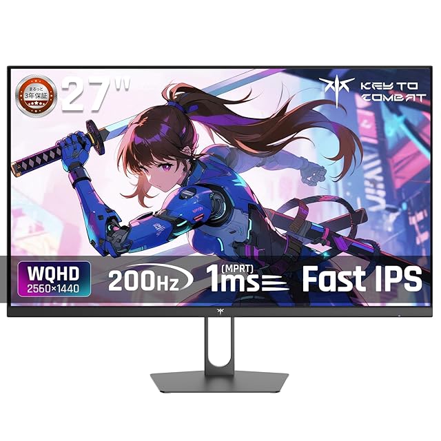 KEY TO COMBAT 27インチゲーミングモニター WQHD (2560x1440