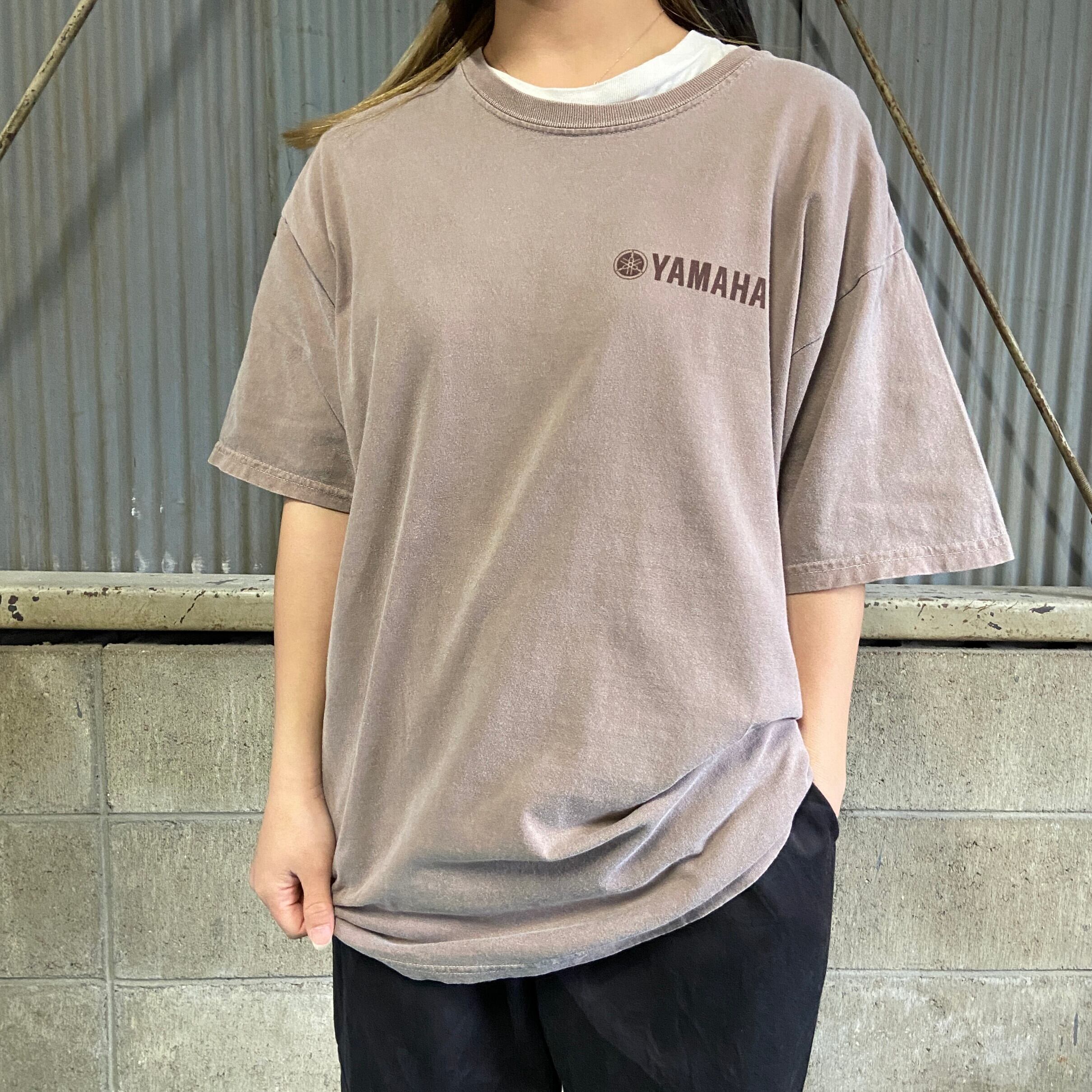 YAMAHA ヤマハ 車 企業 ワンポイントロゴ アドバタイジングTシャツ 