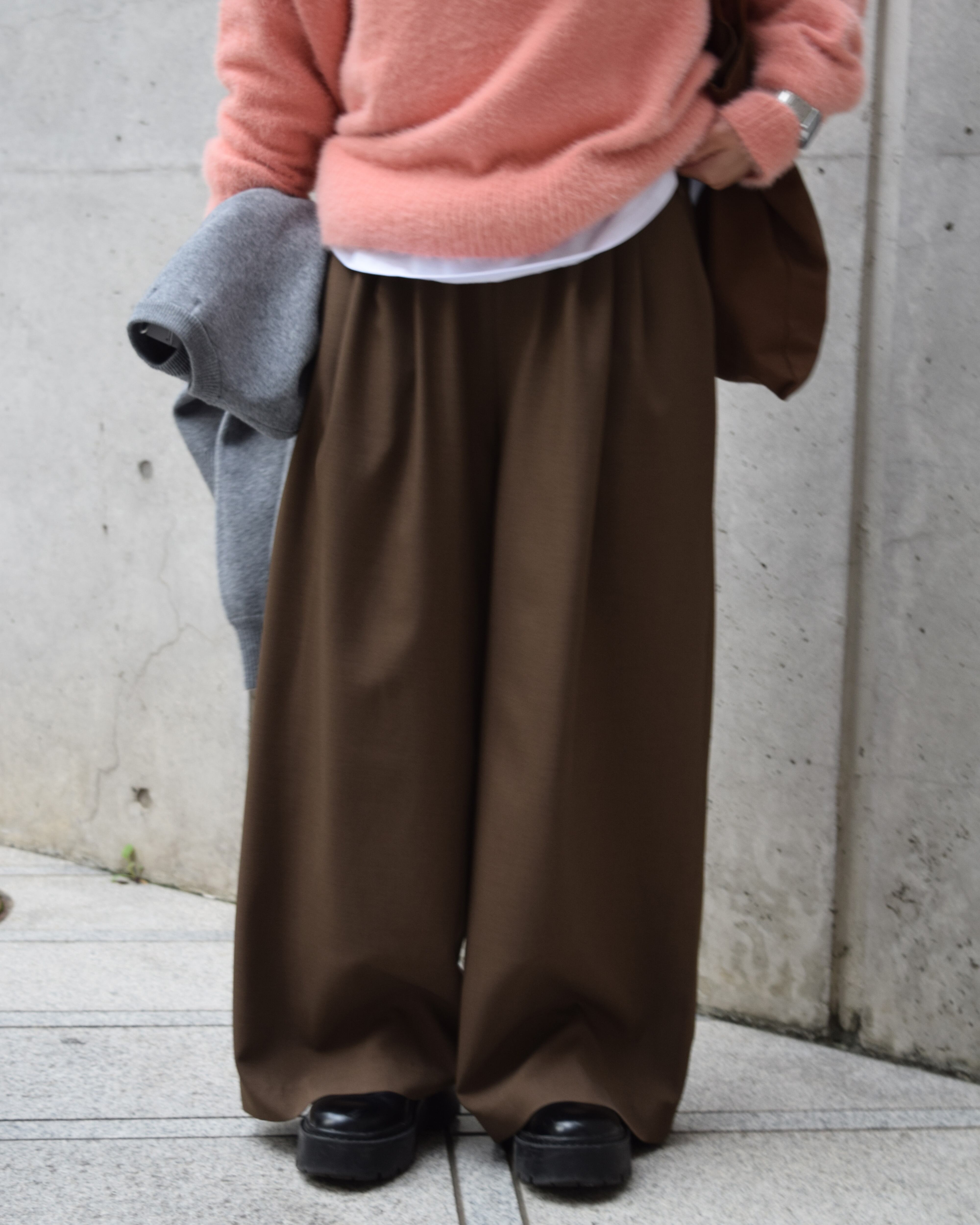 再値下げ【新品タグ付】ROSIEE new double tuck pants ショート
