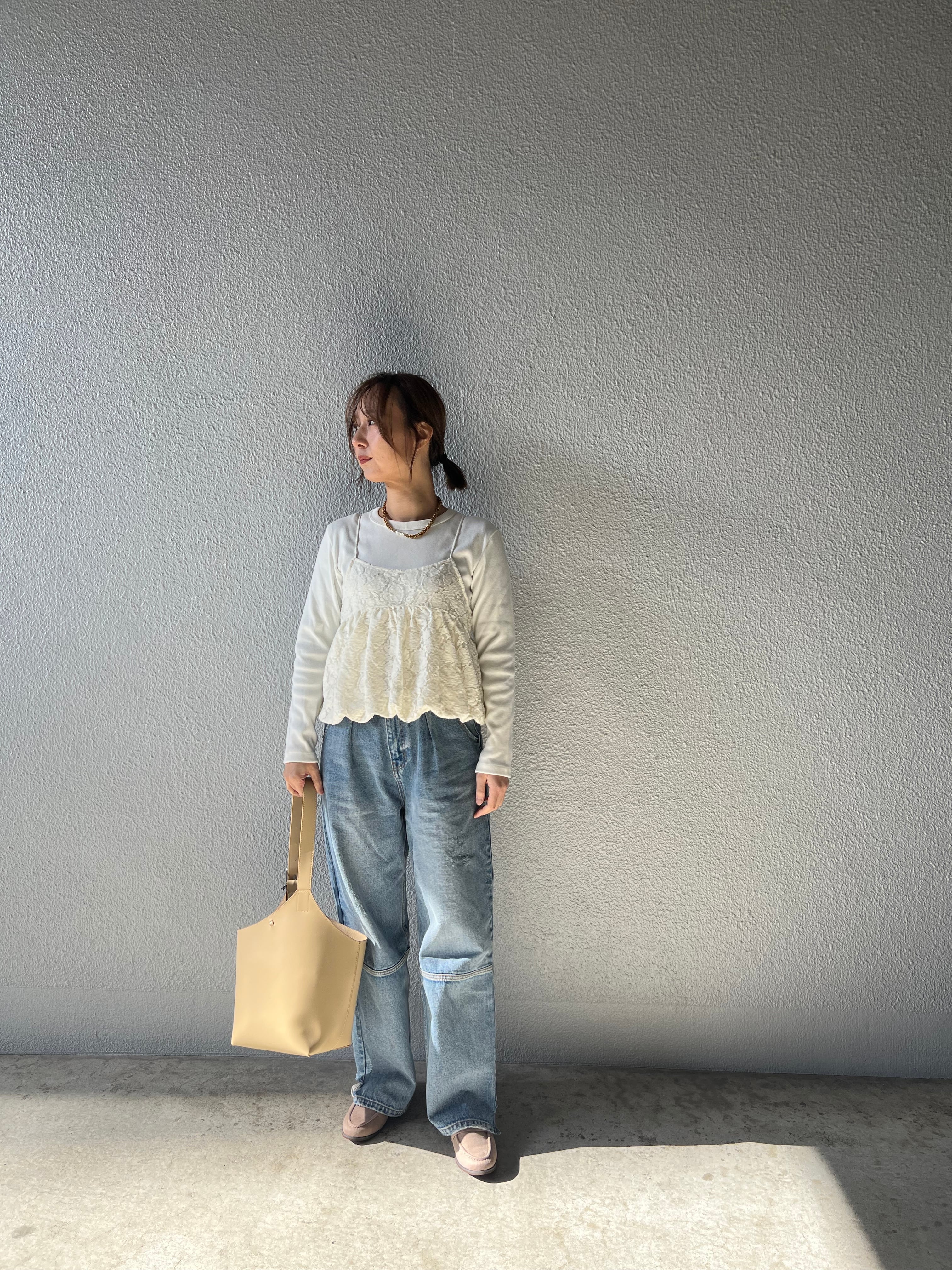 【SELECT】セットアップ可レースバルーンキャミ 21-0206