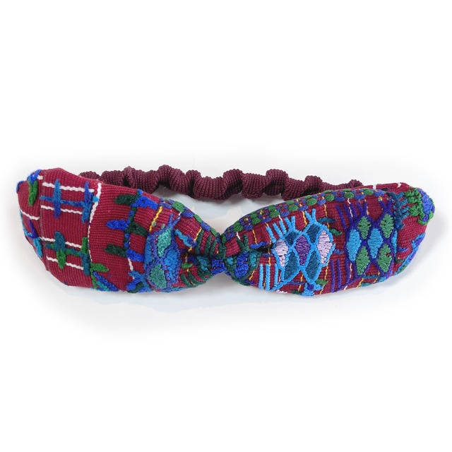 グアテマラ手織り hairband red-4