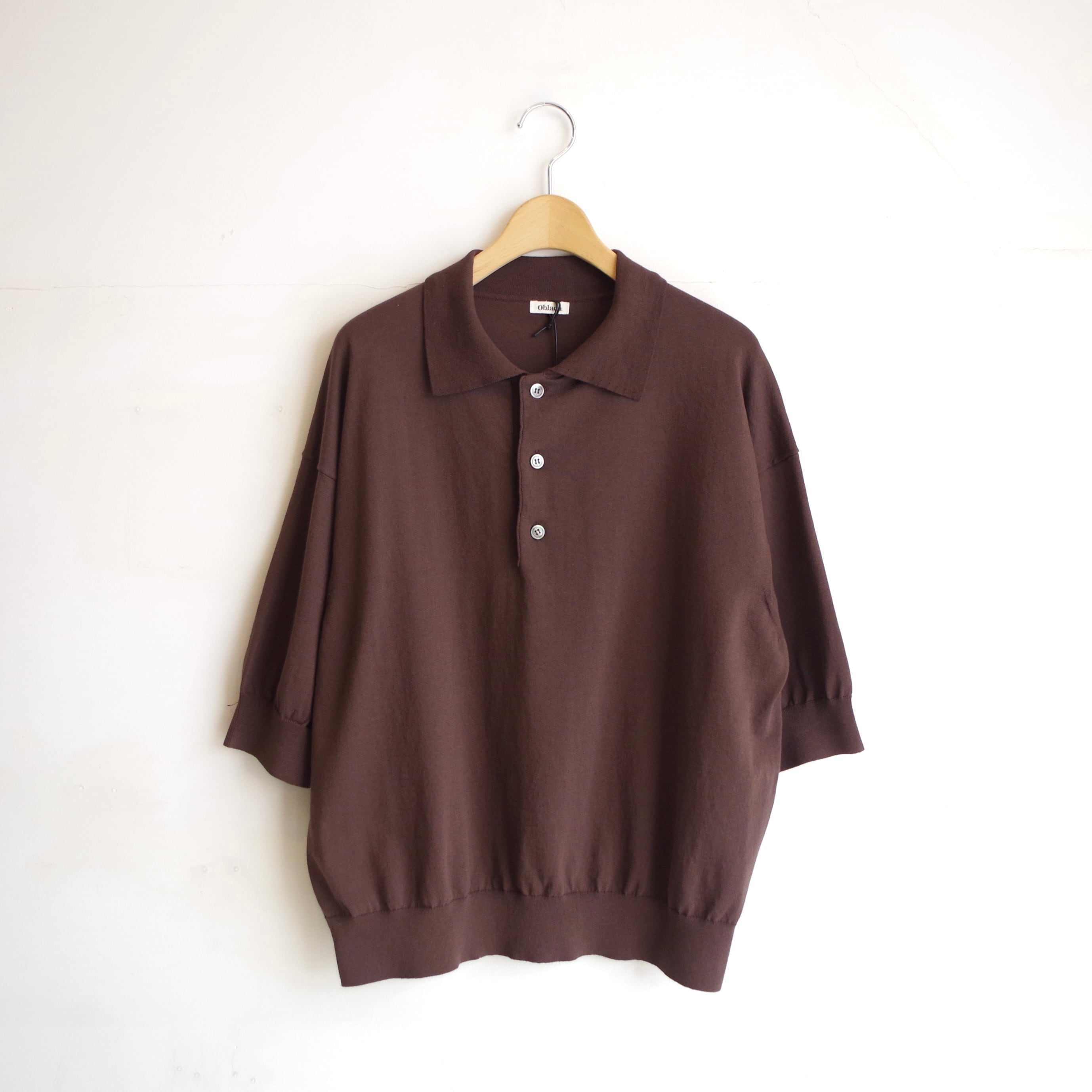 Oblada SUMMER HENRY POLO KNIT | 1F Store