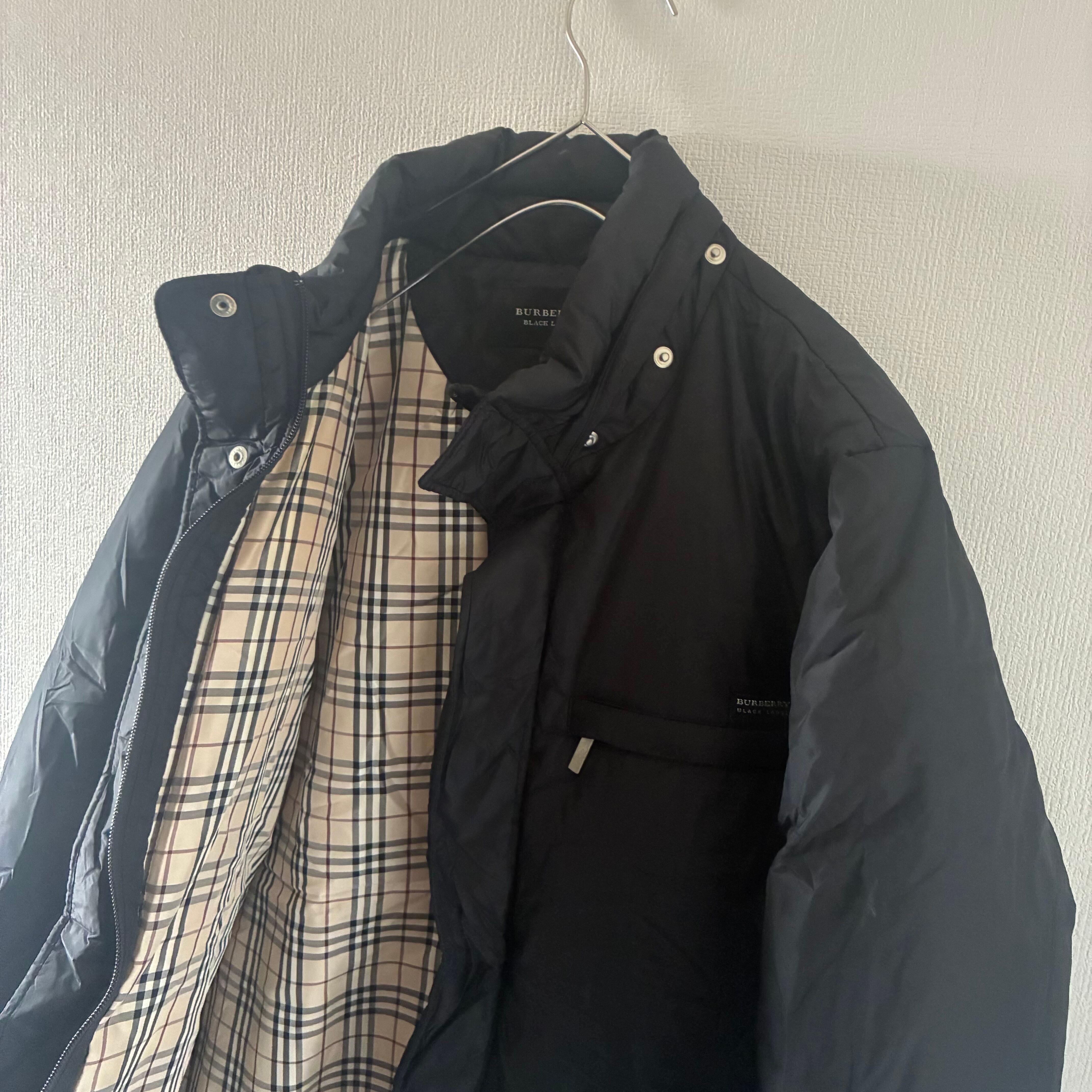 黒 burberryダウン メンズ Burberryバーバリーダウンジャケット