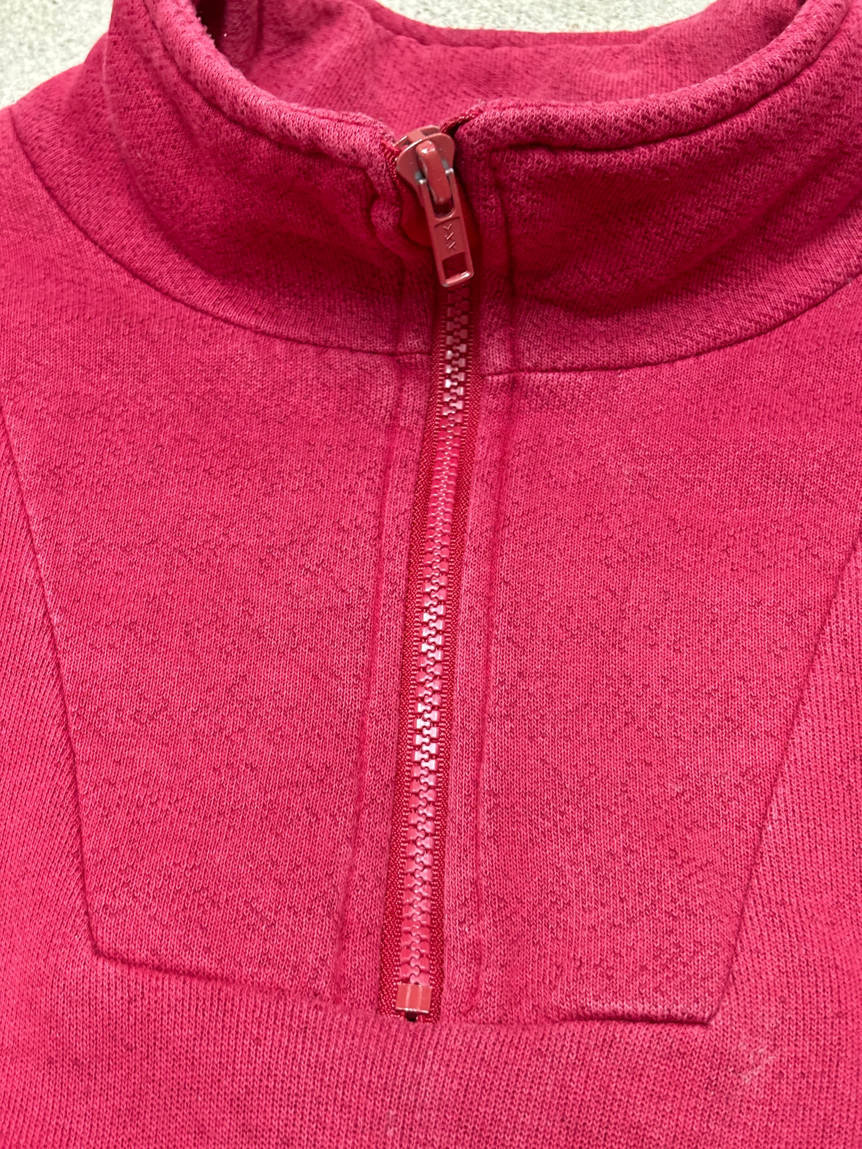 90s OLD STUSSY/STUSSY SPORT Logo Half zip Sweat/USA製/白タグ/M 