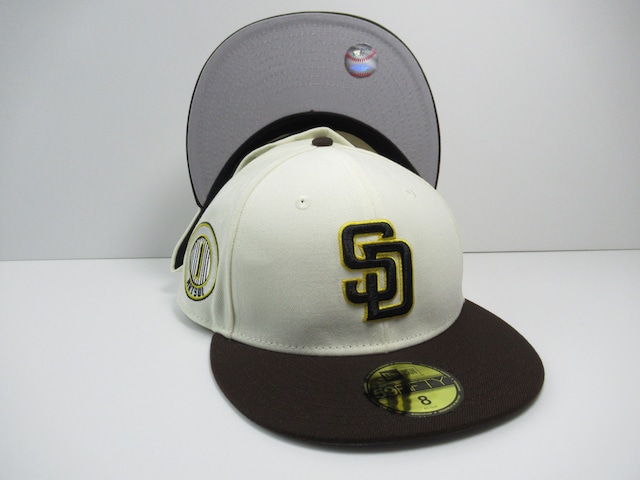 NEW ERA 59fifty San Diego Padres サンディエゴ・パドレス Chrome×Brown M