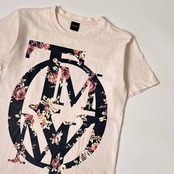 TOMMY トミー 花柄 半袖 Tシャツ S/うすピンク メンズ トミーヒルフィガー