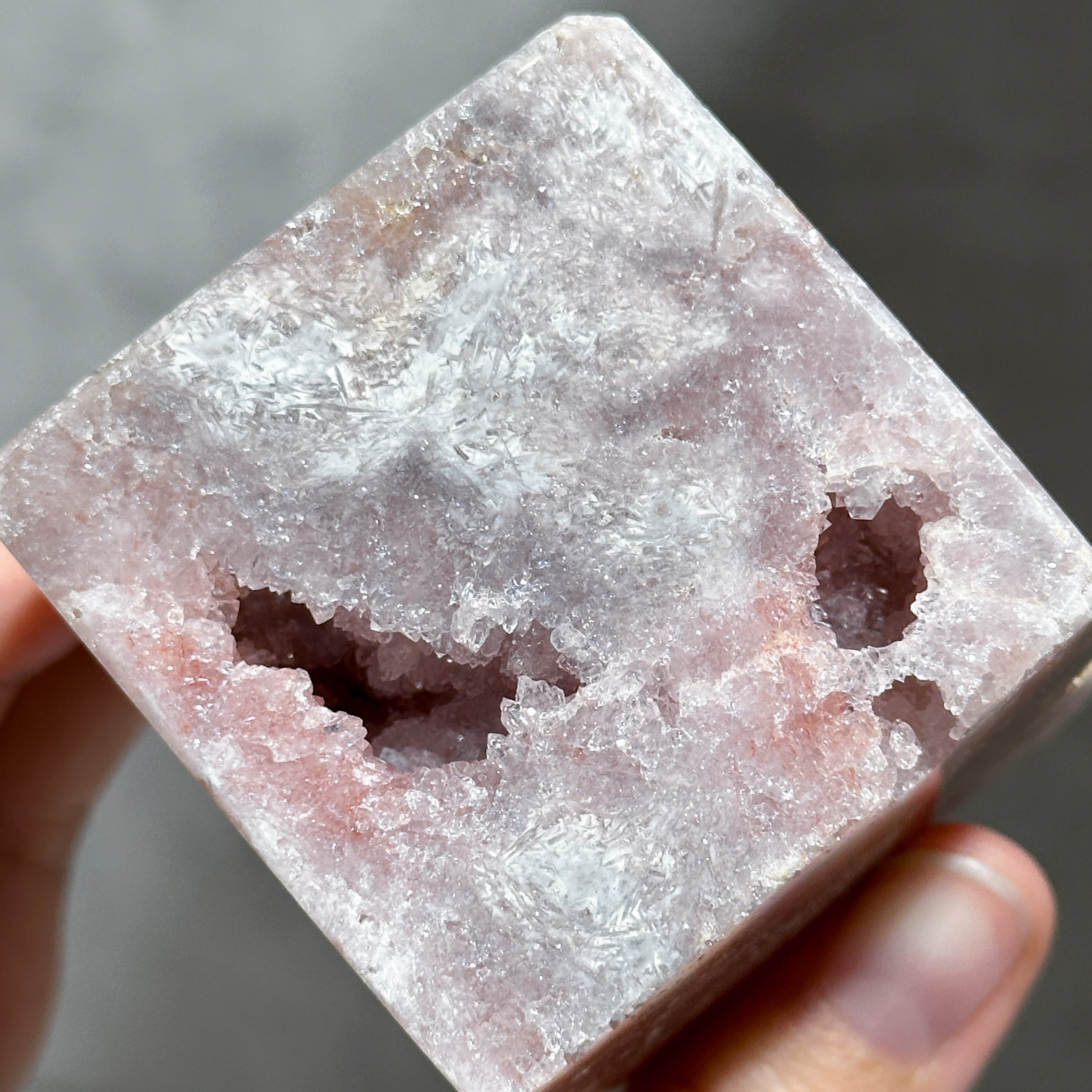 ハイクオリティ】ピンクアメジスト キューブ04◇ Pink Amethyst