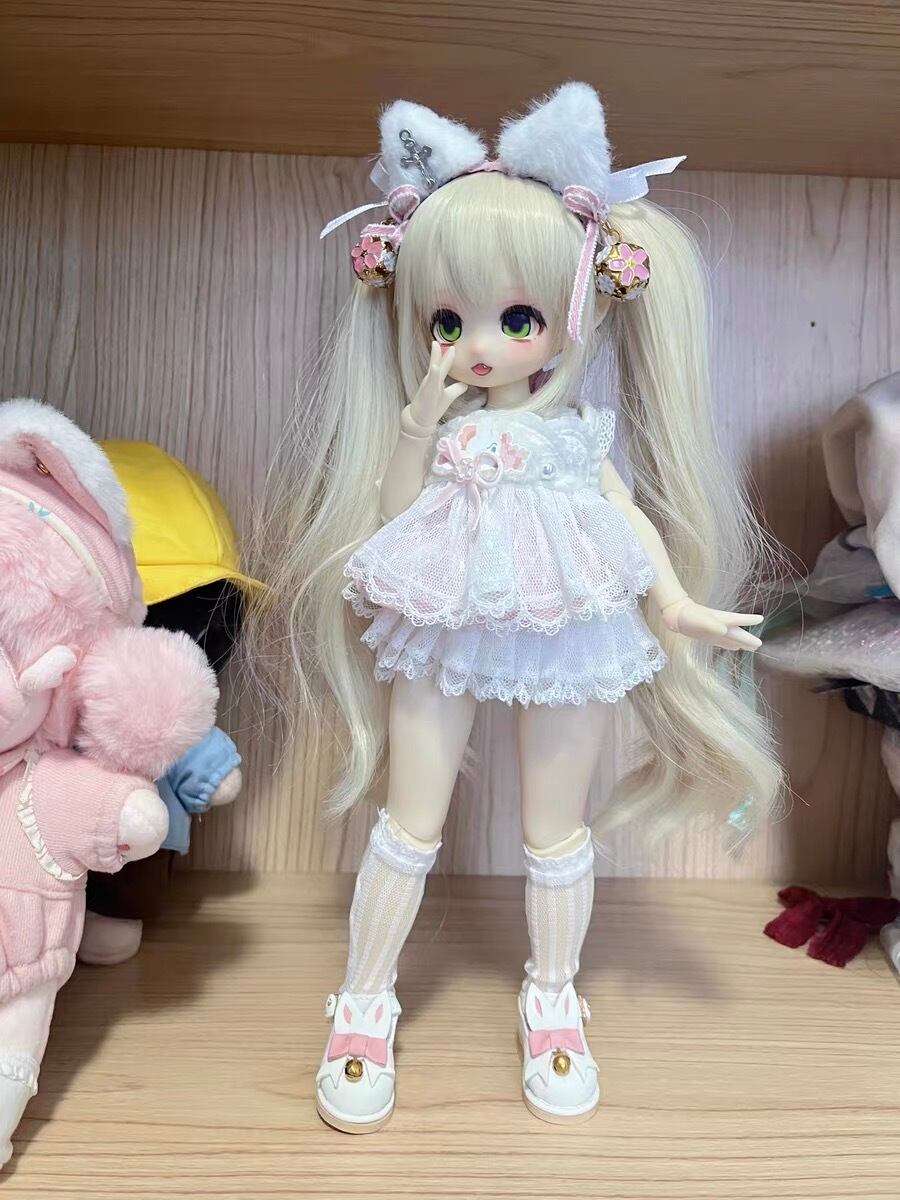 WY109 BJD 1/3 人形 ドール ウィッグ カツラ 耐熱 ハンドメイ-