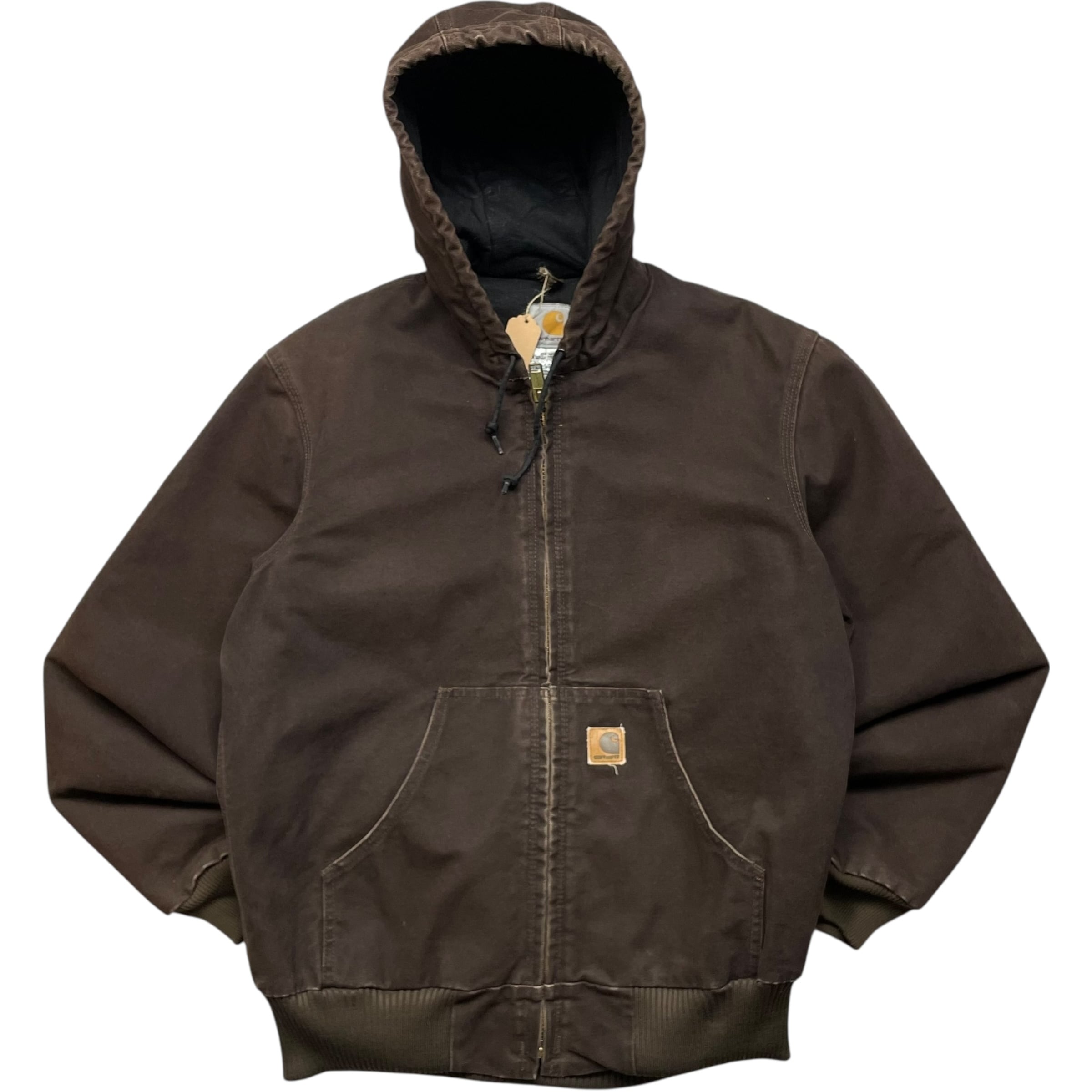 《S》 Carhartt カーハート アクティブジャケット ワークジャケット ダークブラウン no.8918