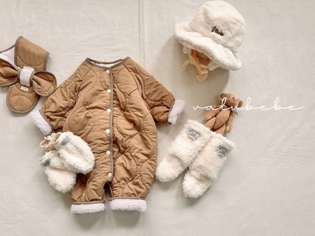 [予約][送料無料]《valubebe》Fur ear muff bucket hat (baby) 104