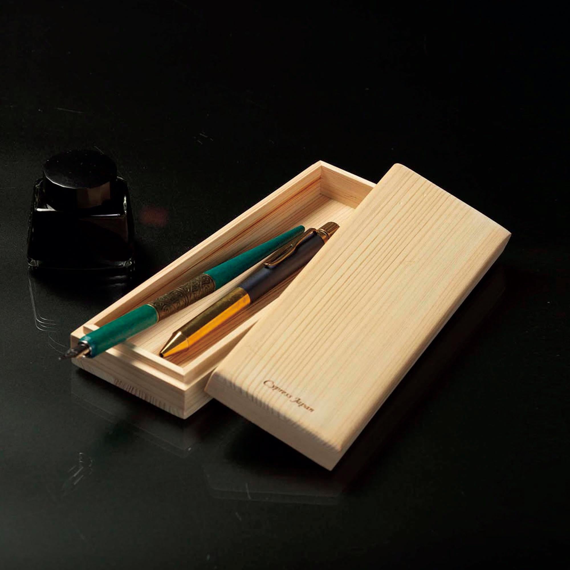 檜ペンケース・上下箱 | cypressjapan-サイプレスジャパン
