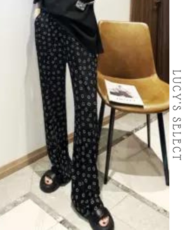 Ice Silk Wide Leg Pants    A1462