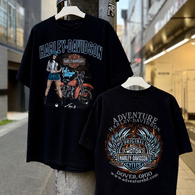 整備されたい】Harley Davidson Tee ”ピンナップガール” | 下北沢 