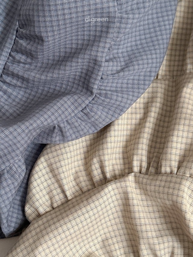 【即納】digreen / check ruffle skirt