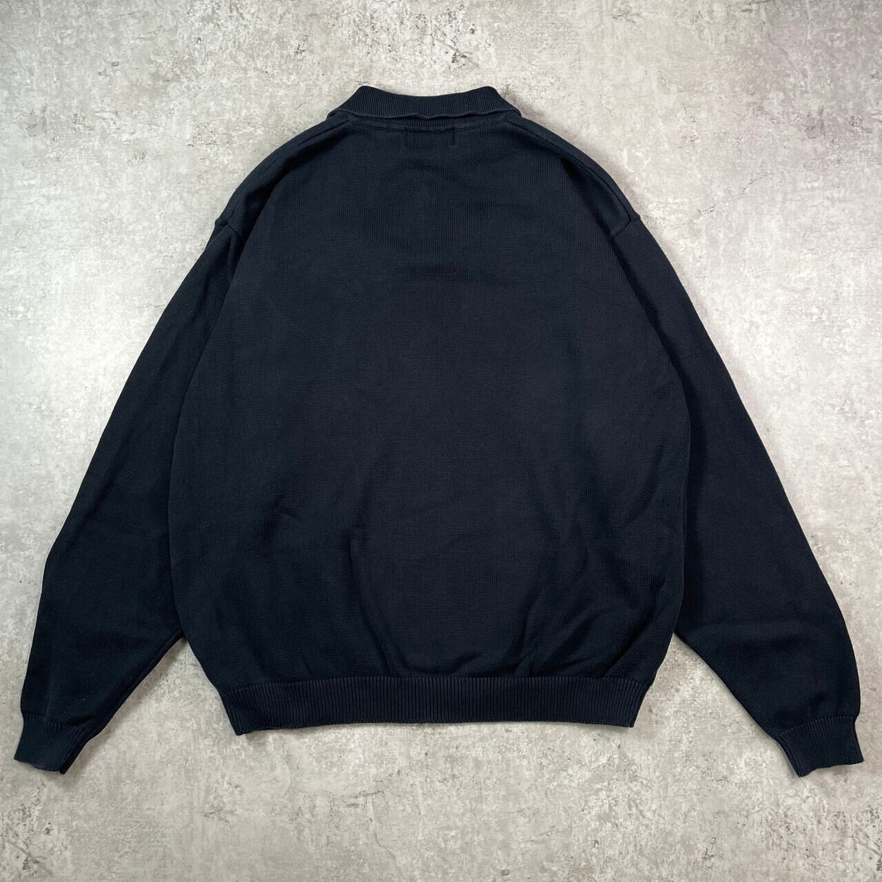 90年代 Eddie Bauer エディーバウアー 襟付き コットンニットセーター