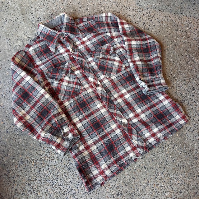 70's Wrangler ウールチェックシャツ used [201004]