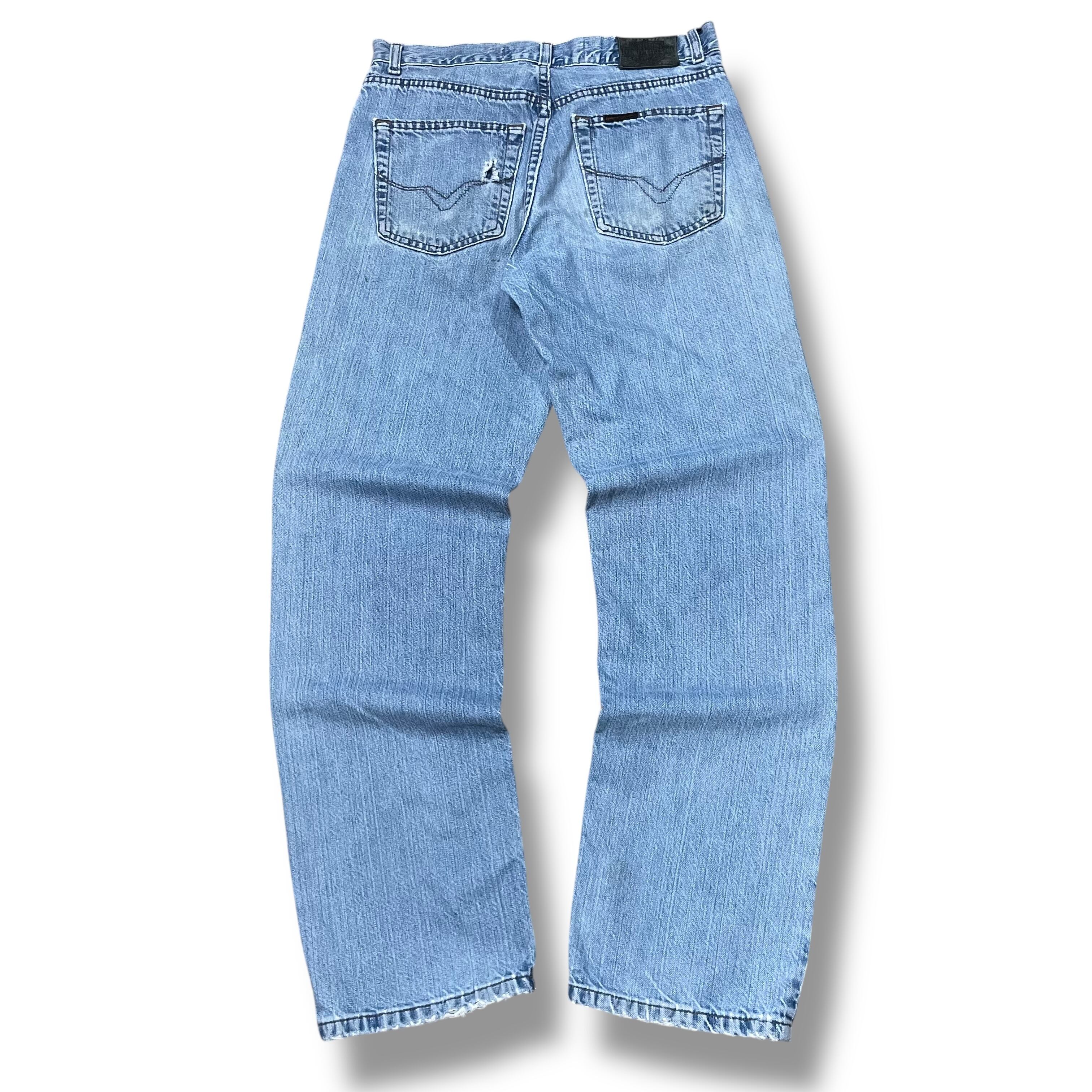 メンズ USA製 90s Wrangler ワイドストレートデニム ヴィンテージ 極太