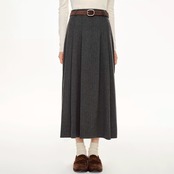 レトロ Aラインロングスカート H0016