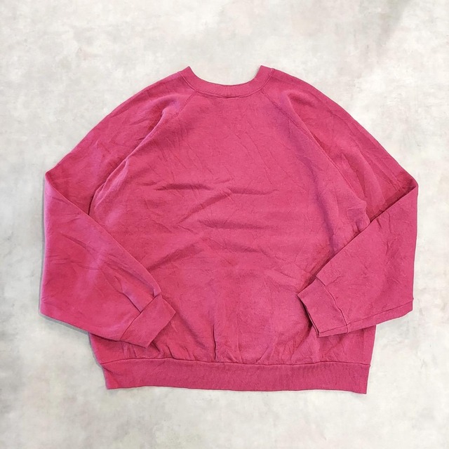 タルテックス スウェット ラグラン 古着 90s USA製 無地 L ピンク