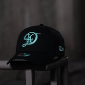 【gifthat別注】NEW ERA 940/9FORTY ロサンゼルス・ドジャースCITY CONNECT BLACK SEAGLASS