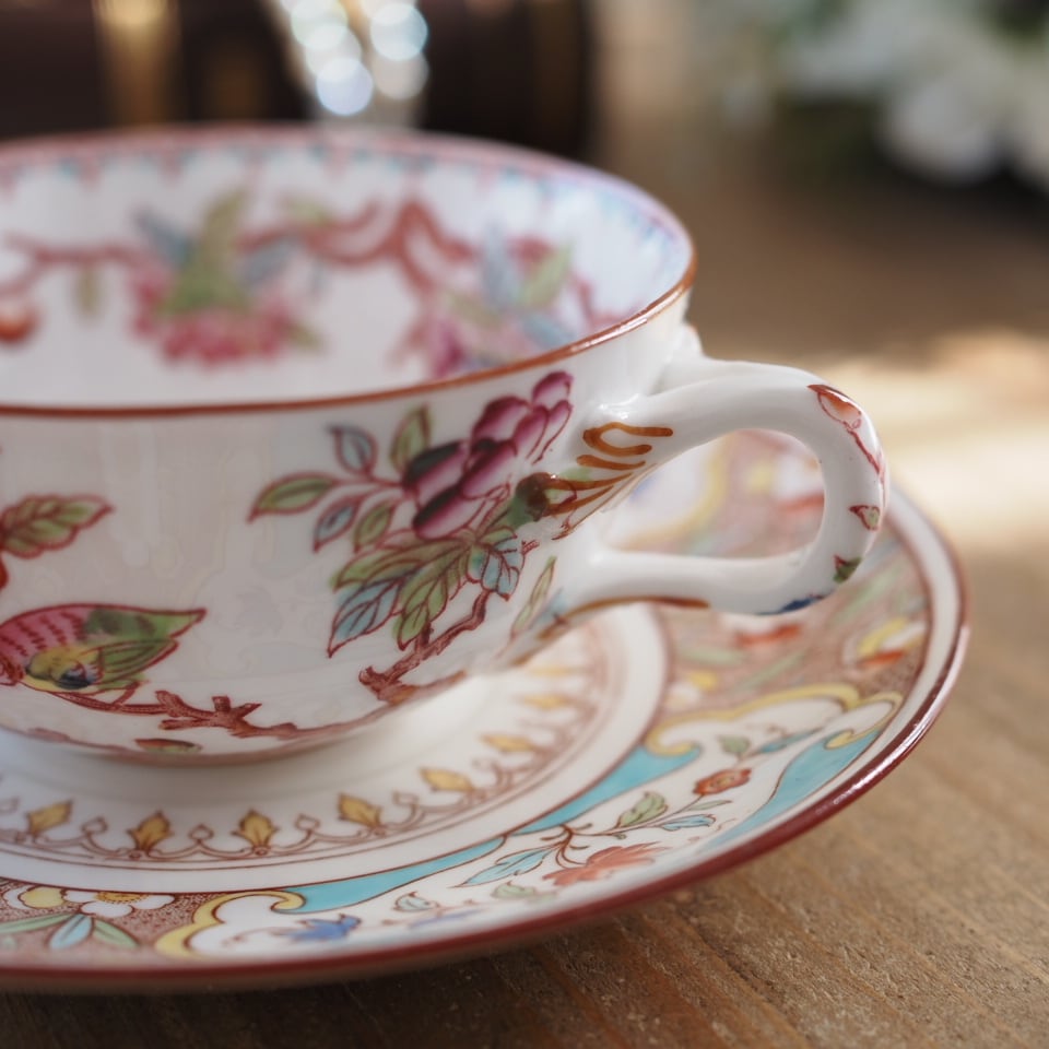 訳ありフランスアンティーク サルグミンヌ ミントン252＆767 カップ