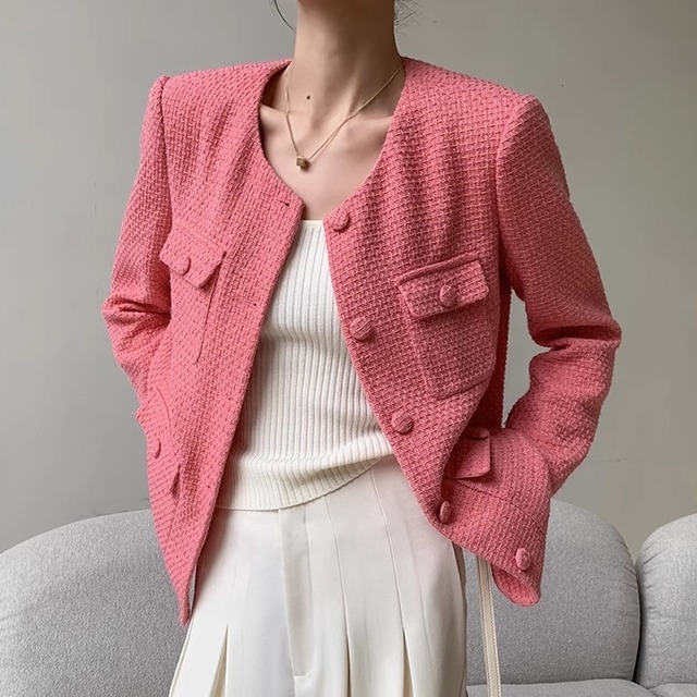 pink double pocket jacket＜j1829＞