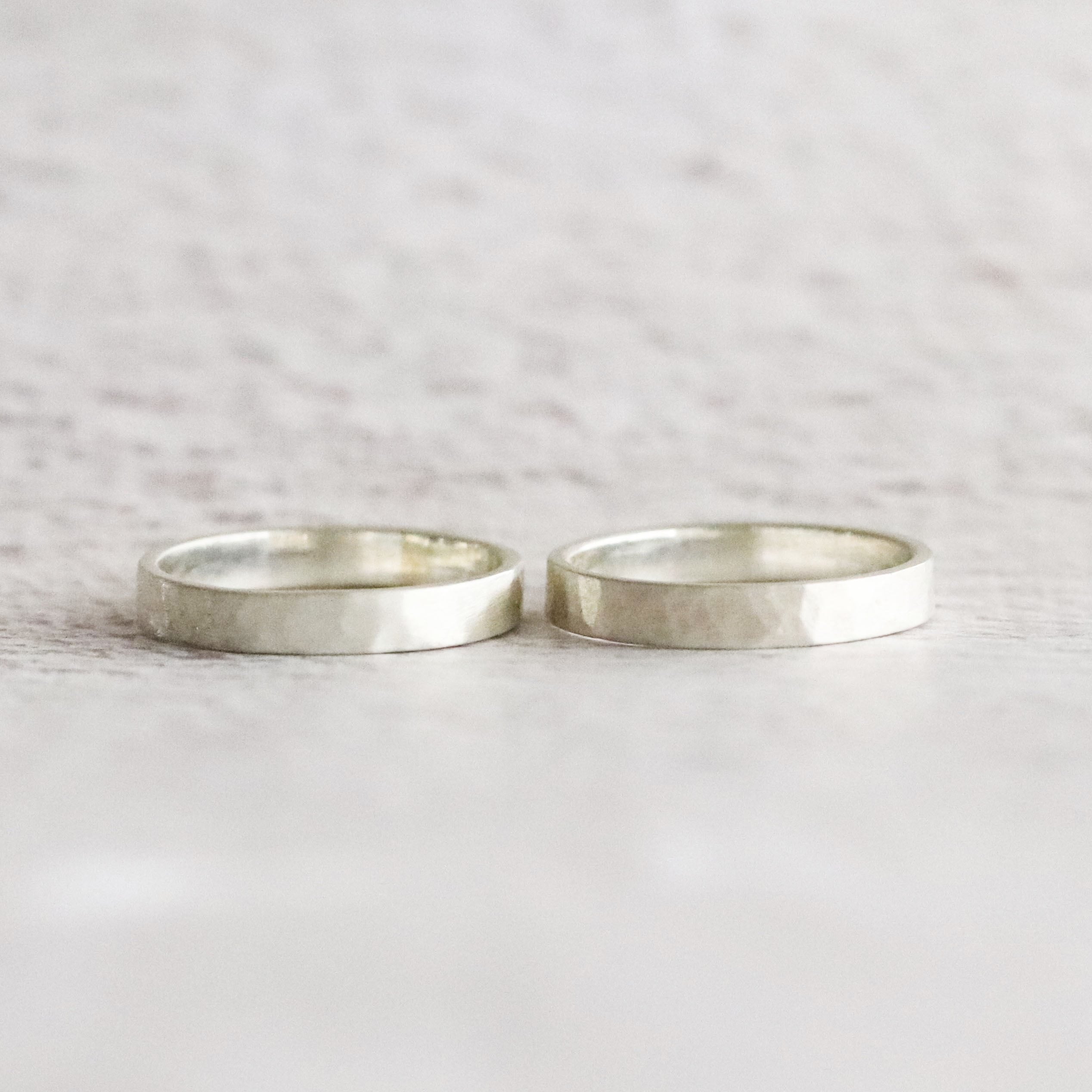 ペアリング】平_槌目 | Somm Jewelry【ソムジュエリー】