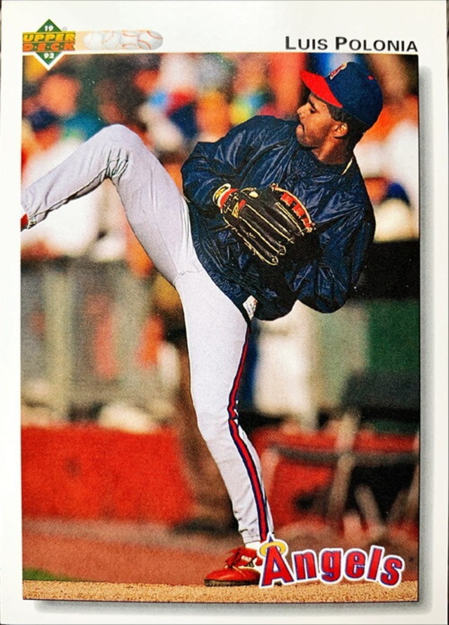 MLBカード 92UPPERDECK Luis Polonia #147 ANGELS